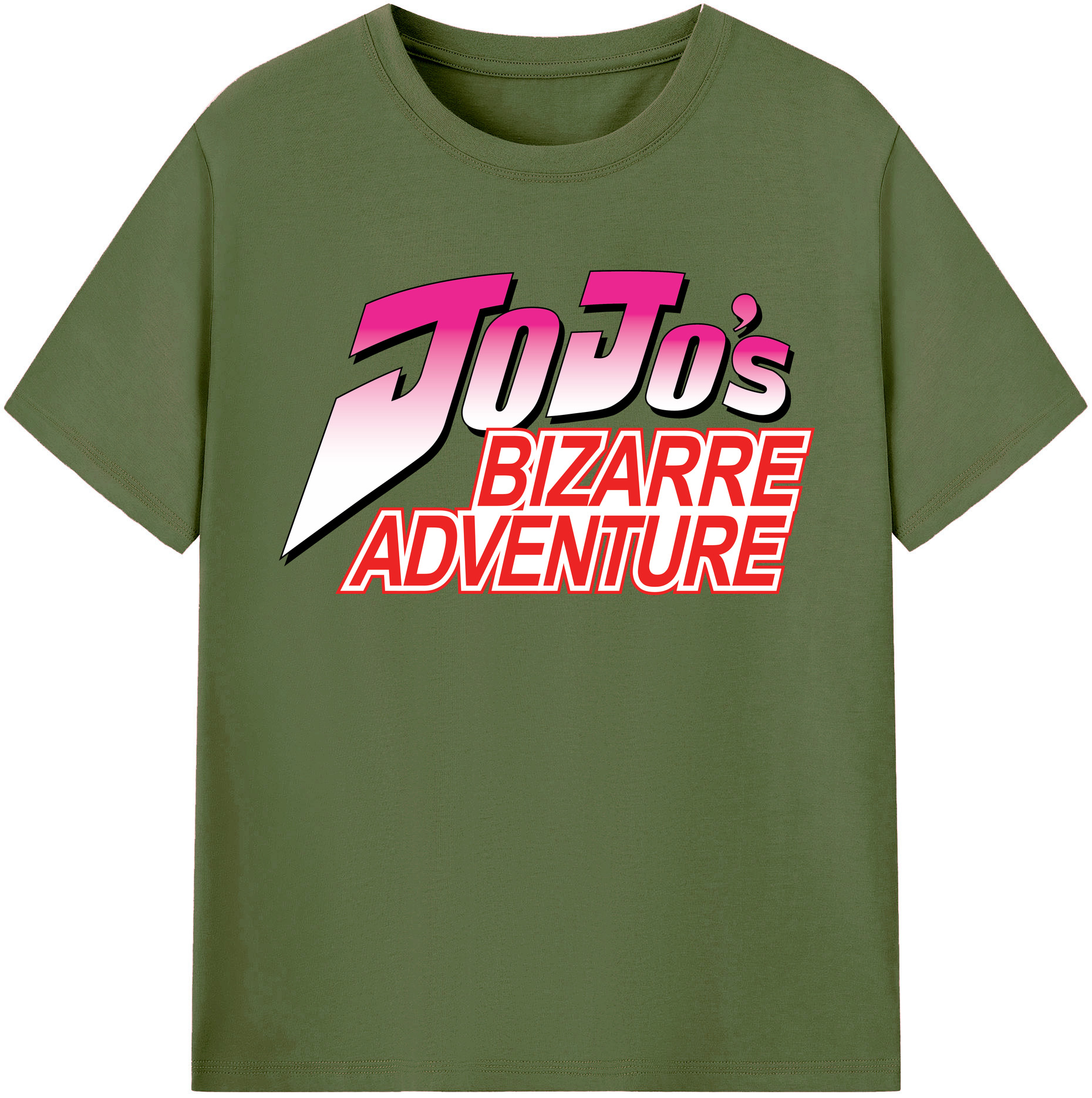 （画像用） ジョジョの奇妙な冒険 JoJo's Bizarre Adventure 綿100％半袖Tシャツ（フロントプリント）